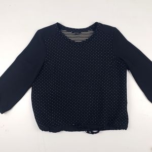 Womens Sz Medium - RW And Co. Black Quilted Sweater  GREAT Condition !